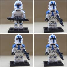 captain rex and 501st legion Star Wars Clone Storm Troopers Fit Lego