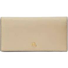 Wallets & Key Holders Lauren Ralph Lauren Crosshatch Leather Slim Wallet - Birch Tan