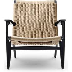 Carl Hansen & Søn CH25 Naturflätat Papperssnöre Loungestol 73cm
