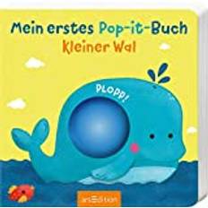 Kartonbuch Bücher Mein erstes Pop-it-Buch – Kleiner Wal: Plopp! Ein erstes Spielbuch für kleine Kinder ab 12 Monaten (Kartonbuch)