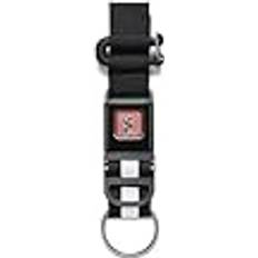 Wallets & Key Holders Chrome Mini Buckle Key Chain - Black