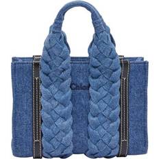 Denim Handbags Chloé Woody mini tote bag