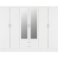 Zipcode Design Cascio White Gloss Wardrobe 230x182.5cm