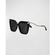 Bvlgari Solglasögon Bvlgari Square Sunglasses - Black/Gray