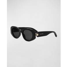 Bvlgari Herr Solglasögon Bvlgari Serpenti Oval Sunglasses - Black/Gray
