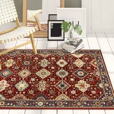 Three Posts Mapletown Tufted Red/Blue/Cream Rug