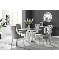 Canora Grey Eubanks High Gloss Dining Set 5pcs