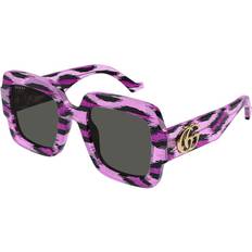 Gucci Purple Sunglasses Gucci GG1547S 003 Sunglasses - Black Grey