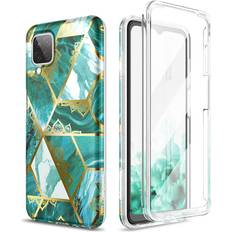 Suritch SURITCH for Samsung Galaxy A12 Case, with Built-in Screen Protector Marble Slim Full-Body Shockproof Protective Phone Case for Samsung A12 6.5 InchGreen Mandala