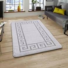 80.0 cm Entrance Mats Smart Living Plain Heavy Duty Machine Hallway Kitchen Silver cm