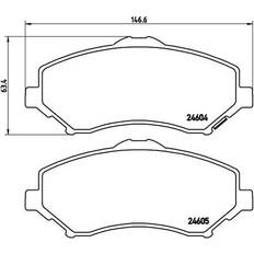 Fiat Bromssystem Brembo P 11 025 Bromsbeläggsats Bromsbeläggssats, skivbroms