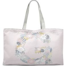 Plast Tygkassar Bonamaison Reusable Grocery Printed Tote Bag - Pink