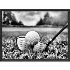 Fotografie Bilder East Urban Home Mural Golf Tee Black Bild 55x40cm