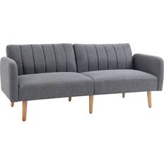 Homcom Bäddsoffor Homcom Bäddsoffa 2-Sits Grå 173 x 75 x 73 cm Soffa