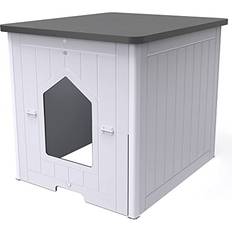 Palram CATSHIRE Cat Litter Box Furniture, Enclosed Litter