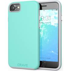 Crave Crave Dual Guard for Apple iPhone SE 2022 3rd gen Case, SE 2020 2nd gen Case, iPhone 8 Case, iPhone 7 Case, Shockproof Protection Dual Layer Case for iPhone SE/8/7 4.7 Inch Mint