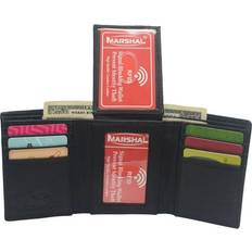 Marshal Wallets for Men Slim Trifold RFID Credit Card Holder Wallet