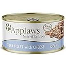 Applaws 100% Natural Adult Wet Cat Food Tuna Fillet with Cheese Broth Tins