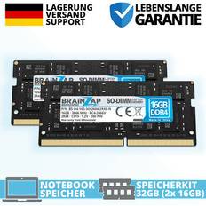 32gb 2x 16gb ddr4 ram pc4-2666v so-dimm 2rx8 2666 mhz 1.2v notebook speicher