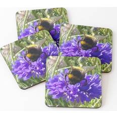 Bumblebee 1 on cornflower blue enjoying breakfast
