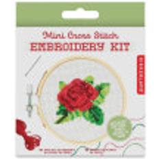 Kikkerland Broderikit Mini Korsstygn Ros