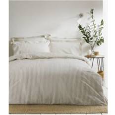 Linne - Randiga Påslakan The Linen Yard Single Duvet Cover Beige, Yellow, Natural