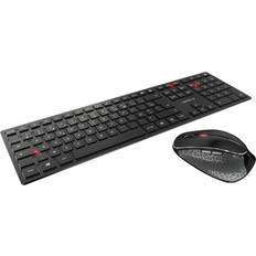 Lila Tangentbord Cherry DW 9500 SLIM Tastatur-und-Maus-Set