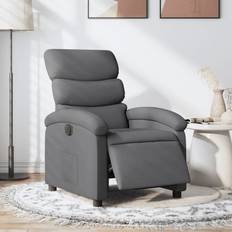 Fauteuil inclinable Meubles vidaXL Inclinable Électrique Gris Foncé Tissu Fauteuil