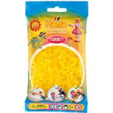 Hama Beads 1000 Refill Bag Translucent Yellow