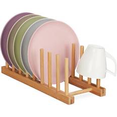 Bamboo Drying Rack Dish Drainer 8 Slots