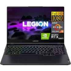 Laptops Lenovo Legion 5 Gaming Laptop 2023, 15.6-inch FHD Display, AMD Ryzen 5 5600H, 16GB RAM, 512GB SSD, NVIDIA GeForce RTX 3050 Ti, Bluetooth, HDMI, Webcam, Windows 11 Home, Bundle with JAWFOAL