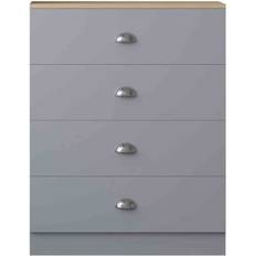 Fwstyle Esher Matt Grey/Oak Chest of Drawer 70x90cm