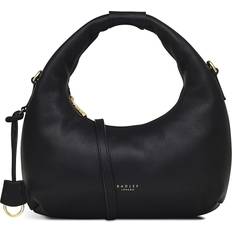 Radley Messenger Bags Radley Charles Street Small Leather Zip Top Grab Bag Black