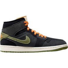 Nike Air Jordan 1 Mid SE Craft M - Anthracite/Black/Bright Mandarin/Sky J Light Olive