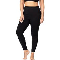 Essentials Seamless Comfort Mid Waist Shaping Leggings - Black