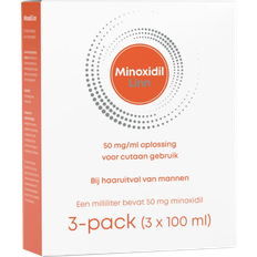 Minoxidil 50mg 3 st Linn Pharma Minoxidil 5% 50mg/ml 100ml 3 st