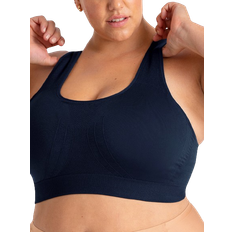 Shapermint Truekind Seamless Racerback Sports Bra - Navy