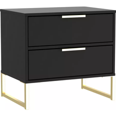 Welcome Furniture Diego Black Bedside Table 39.5x57.3cm