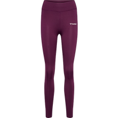 Rot Strumpfhosen & Stay-ups Hummel Chipo Mid Waist Leggings - Grape Wine