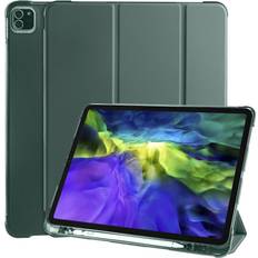 Apple iPad Pro 12.9 Surfplattafodral Apple iPad Pro 12.9 inch 2018 tri-fold case Dark Green