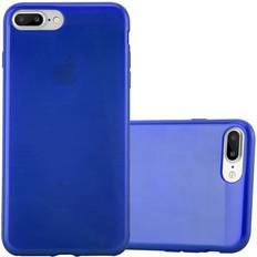 Cadorabo TPU Brushed Cover iPhone 8 iPhone 7S iPhone 7 Smartphone Hülle, Blau