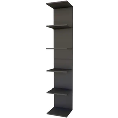 Grau Bücherregale VCM 49992136 Anthracite Bücherregal 180cm