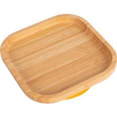 Tiny Dining Square Open Bamboo Suction Plate