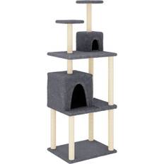 vidaXL Cat Tree with Sisal Scratching Posts 167cm