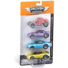 3 pack blister Driven by Battat Race Cars Blister 4 Pack