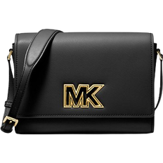 Michael Kors Mimi Medium Leather Messenger Bag - Black