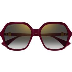 Cartier Solbriller Cartier Ct0470S 003 Autentiske Stilfulde Briller - Rød
