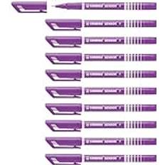 Stabilo Fineliner with Cushioned F-Tip Pack of 10