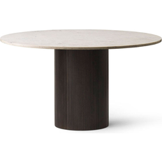 Marbles Dining Tables Vipp 494 Beige Marble / Dark Oiled Oak Dining Table 130cm