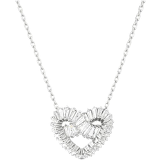 Swarovski Matrix Pendant Necklace - Silver/Transparent